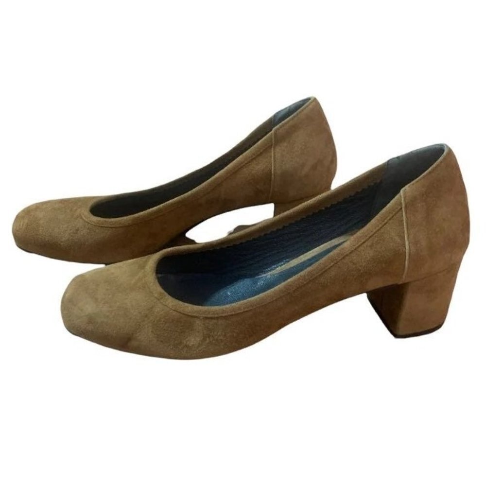 Andrea Carrano Brown Suede Pumps | Sz 7.5 - Picture 5 of 5